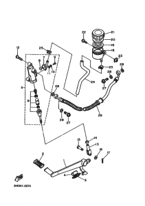 FZR600 FZR600A Задний тормозной цилиндр