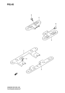 AN650 (ABS) Footboard bracket
