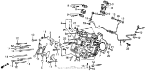 VF1000F Передняя головка цилиндров