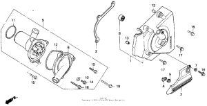 CB400F Left rear cover