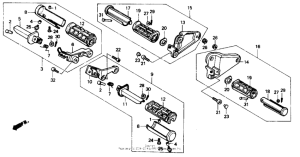 VT700C Подножки