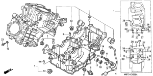 XL1000V Картер двигателя