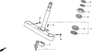 GL1500CF Траверса нижняя