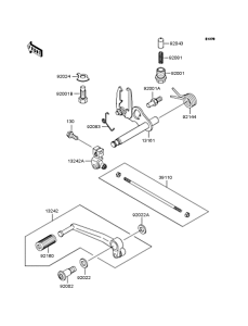 ZR400 Механизм переключения передач
