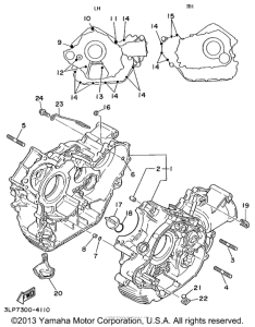 XV1100LC Картер двигателя