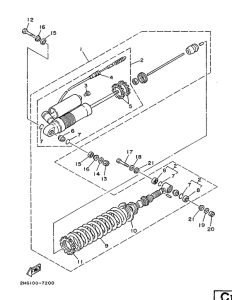 YZ125 Задняя подвеска