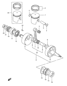 TS185 Вал коленчатый