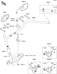 VN1600 Руль