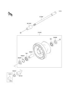 VN800 Переднее колесо