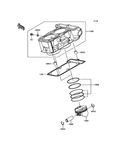 EX300 Цилиндр и поршни