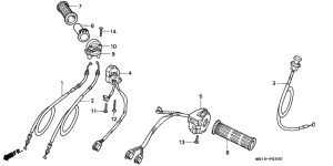 VFR750R Switch / cable