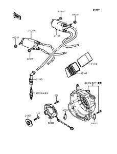 ZX400 Катушка зажигания