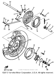 XJ650K Переднее колесо