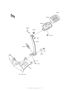 VN1700 Педаль тормоза