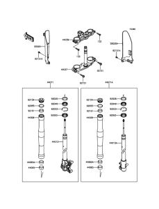 KLX150 Передняя вилка