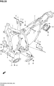 DR-Z400 Frame comp