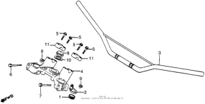 XR500 Handlebar + top bridge
