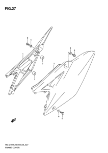 RM-Z450 Обтекатель задний