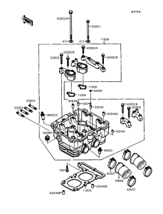 EL250 Головка цилиндров