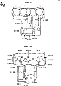 ZX750 Болты крепления картера