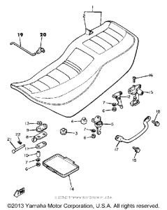 XJ750RH Сиденье