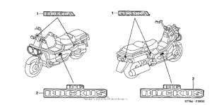 PS250 Наклейки