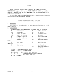 DR650 Catalog preface