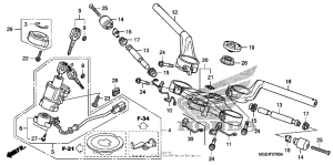 VFR1200F (DCT) Handlebar + top bridge