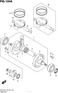 RM-Z450 Коленвал