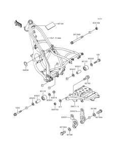 KDX125 Frame fitting