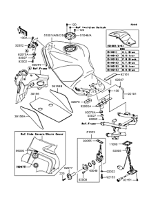 ZX1200 Топливный бак