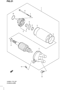 UH200 Стартерный мотор