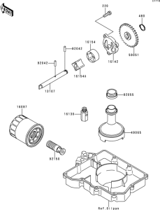 ZX400 Масляный насос