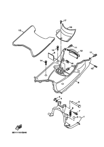XC50 XC50V Support & repose pied