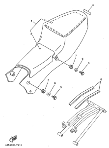 TZ125 Сиденье