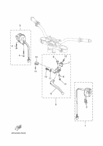 MT125 Handle switch & lever