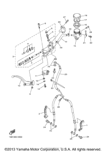 YZF-R1 Главный тормозной цилиндр