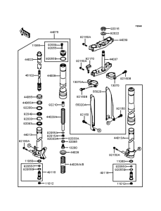 KX125 Передняя вилка