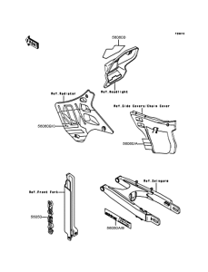 KDX125 Наклейки