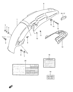 TS185 Заднее крыло