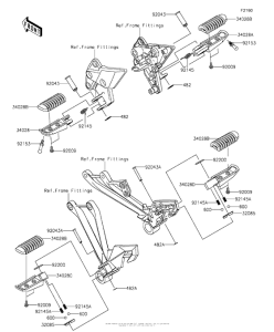 ZX1000 Подножки
