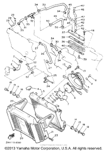 XVZ13DAC Радиатор и Патрубки