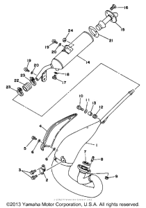 WR200RD Выхлопная система