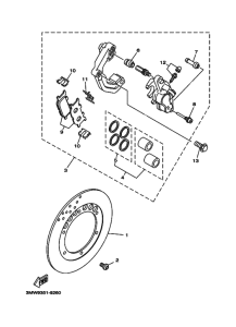 SR125 Передний суппорт