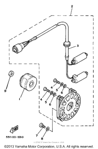 YZ125N Генератор