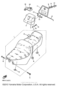 XV700SS Сиденье
