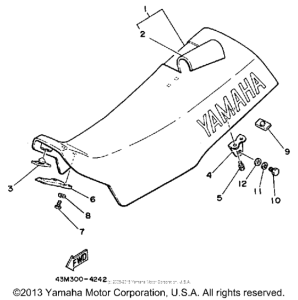 YZ125N Сиденье