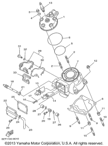 YZ125L1 Головка цилиндров