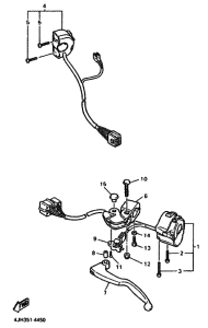 YZF600R YZF600RH Interruptor  manillar&palanc