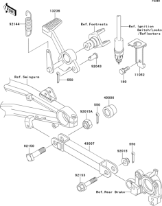 ZR1200 Педаль тормоза